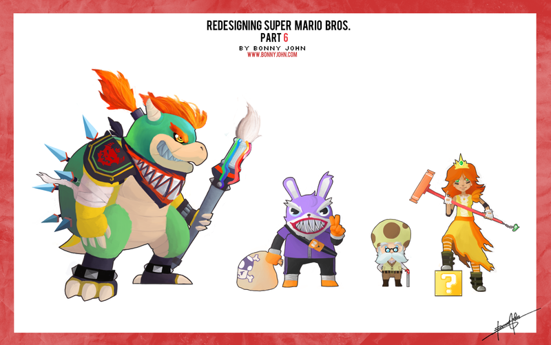 Illustration for article titled Redesigning Super Mario Bros. Part 6